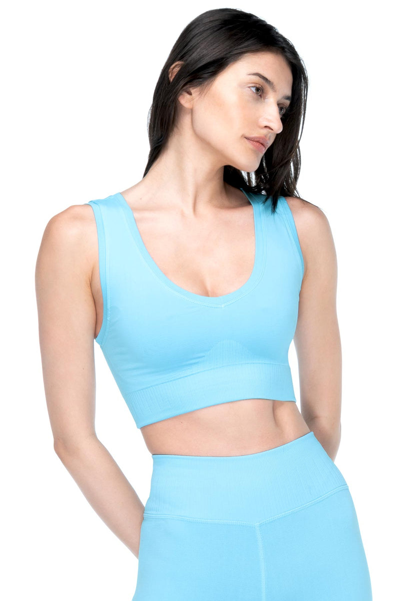 Mykonos Top  Sustainable Women's V-Neck Sports Bra – Berkeh Active