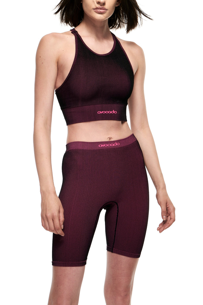 KALI RACER BACK BRA in FUCHSIA PURPLE