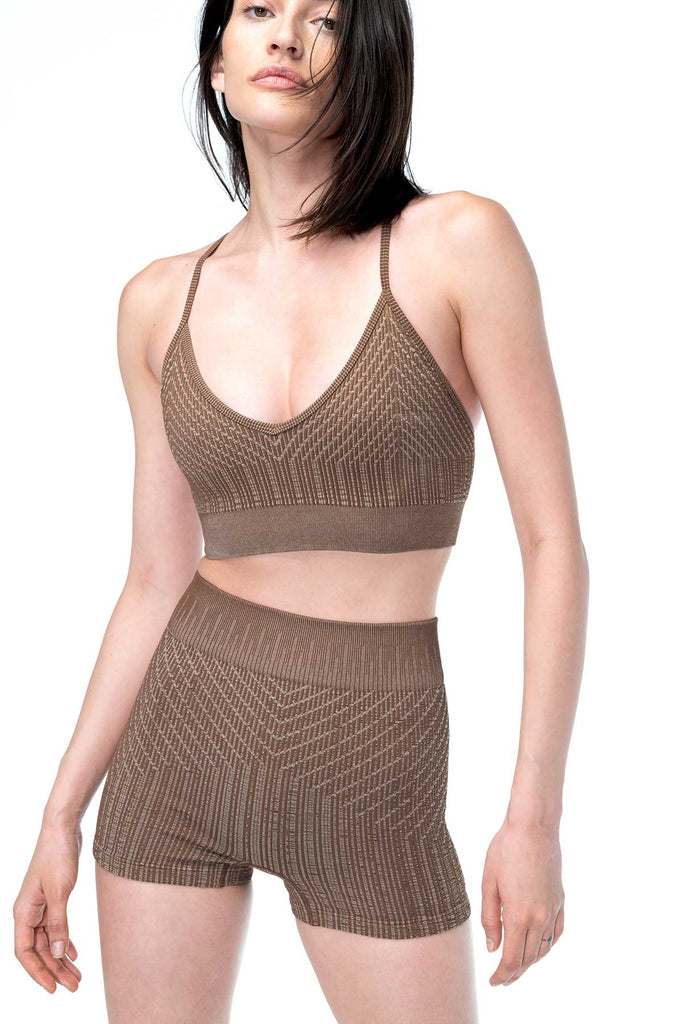 EVE SHORT in BROWN TAUPE
